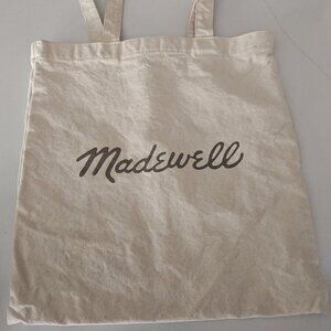 Madewell tan canvas reusable tote